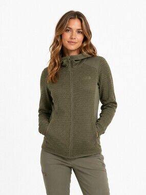 North Face Zip Sweater | M | Olive Green